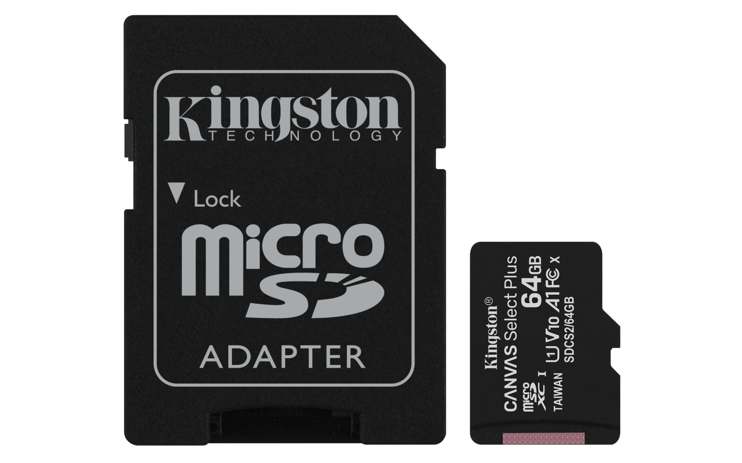 Memoria Micro SDXC 64GB Kingston Canvas Select Plus, Clase 10, U1, V10, 100MB/s - imagen 1