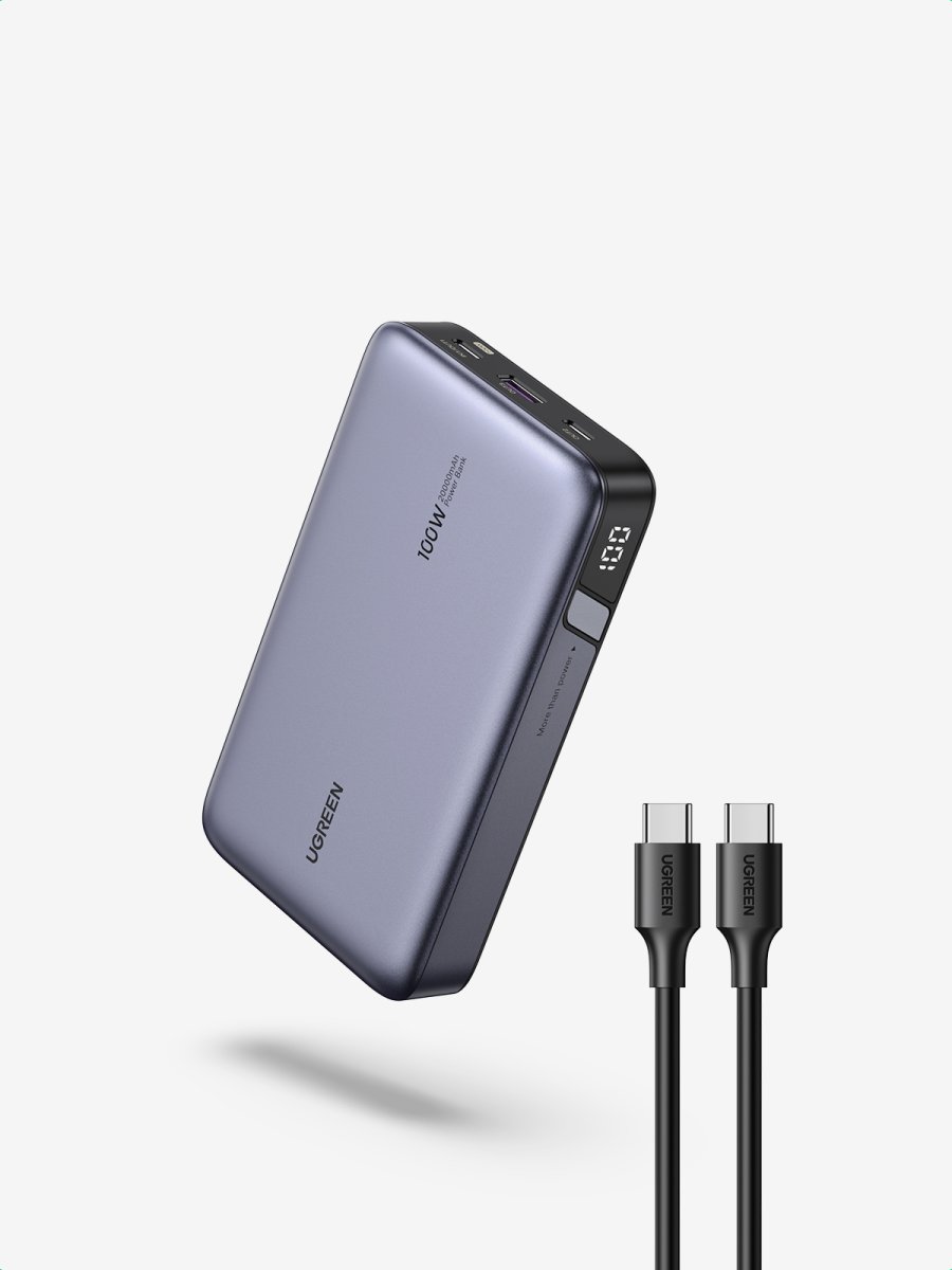 Power Bank Ugreen Nexode 25188, 20,000mAh, 100W, 3 Puertos - imagen 3