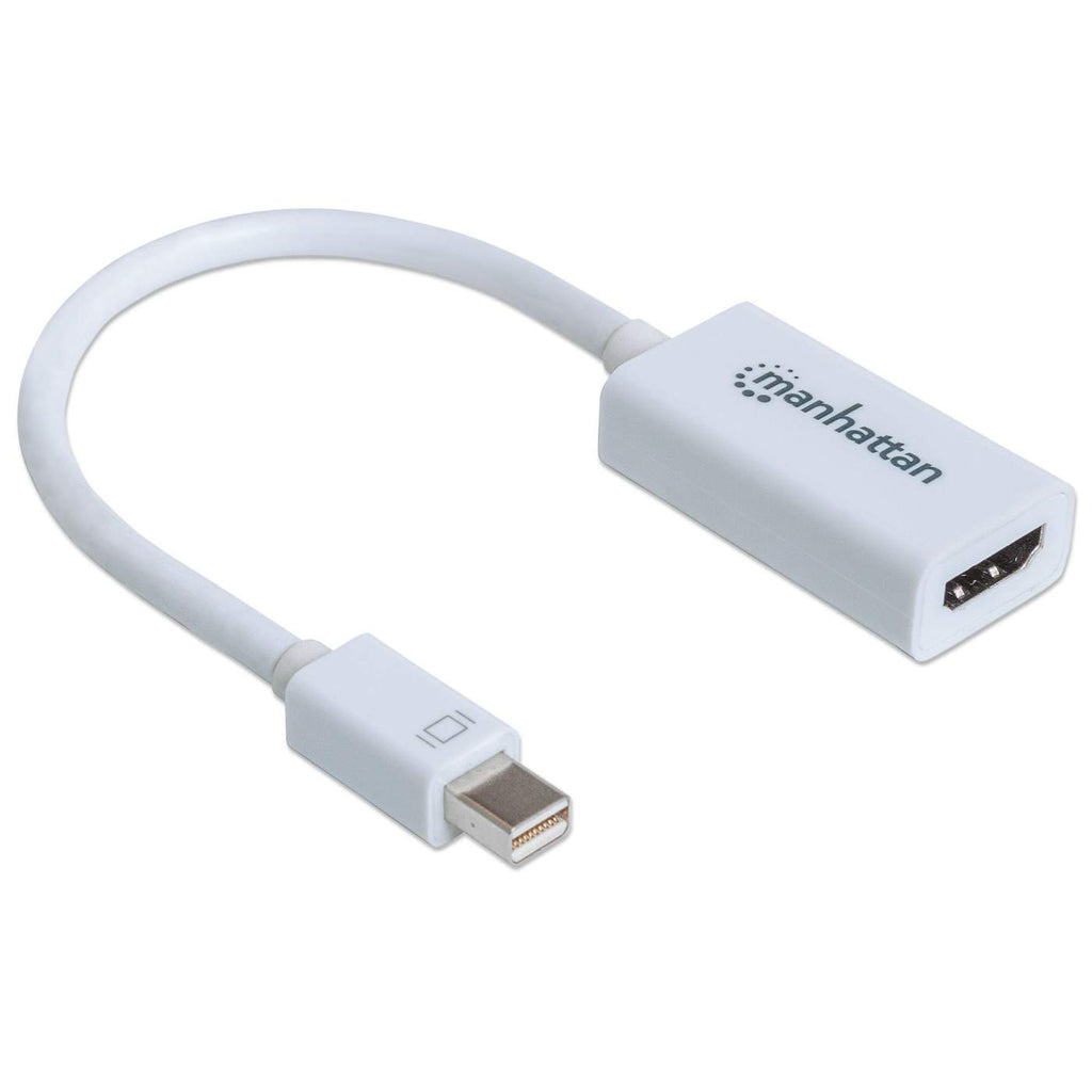 Cable Adaptador de Video 17cm Mini DisplayPort a HDMI Manhattan 151399, 1080p 60Hz, Color Blanco - imagen 2