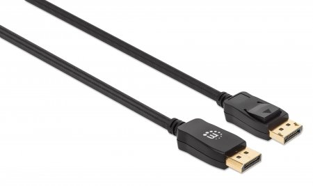 Cable de Video 2m DisplayPort a DisplayPort 1.4 Manhattan 353618, 8K 60Hz, 4K 144Hz, 1080p 240Hz, Color Negro - imagen 2
