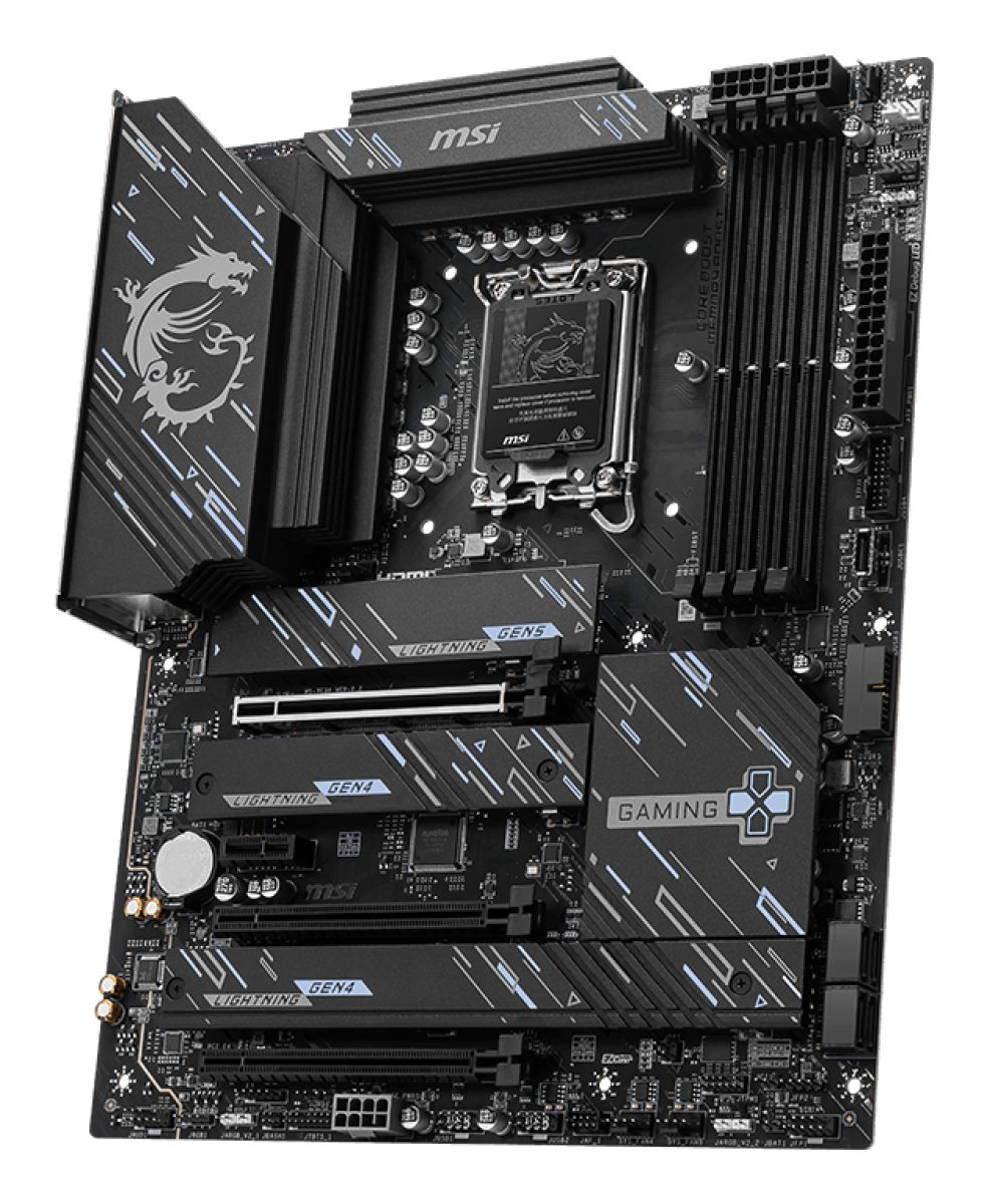 MotherBoard LGA1851 ATX MSI Z890 GAMING PLUS WIFI, 256GB RAM DDR5 Max, 1 M.2 PCIE 5 + 3 M.2 PCIE4, Wi-Fi 7 + BT 5.4 - imagen 3