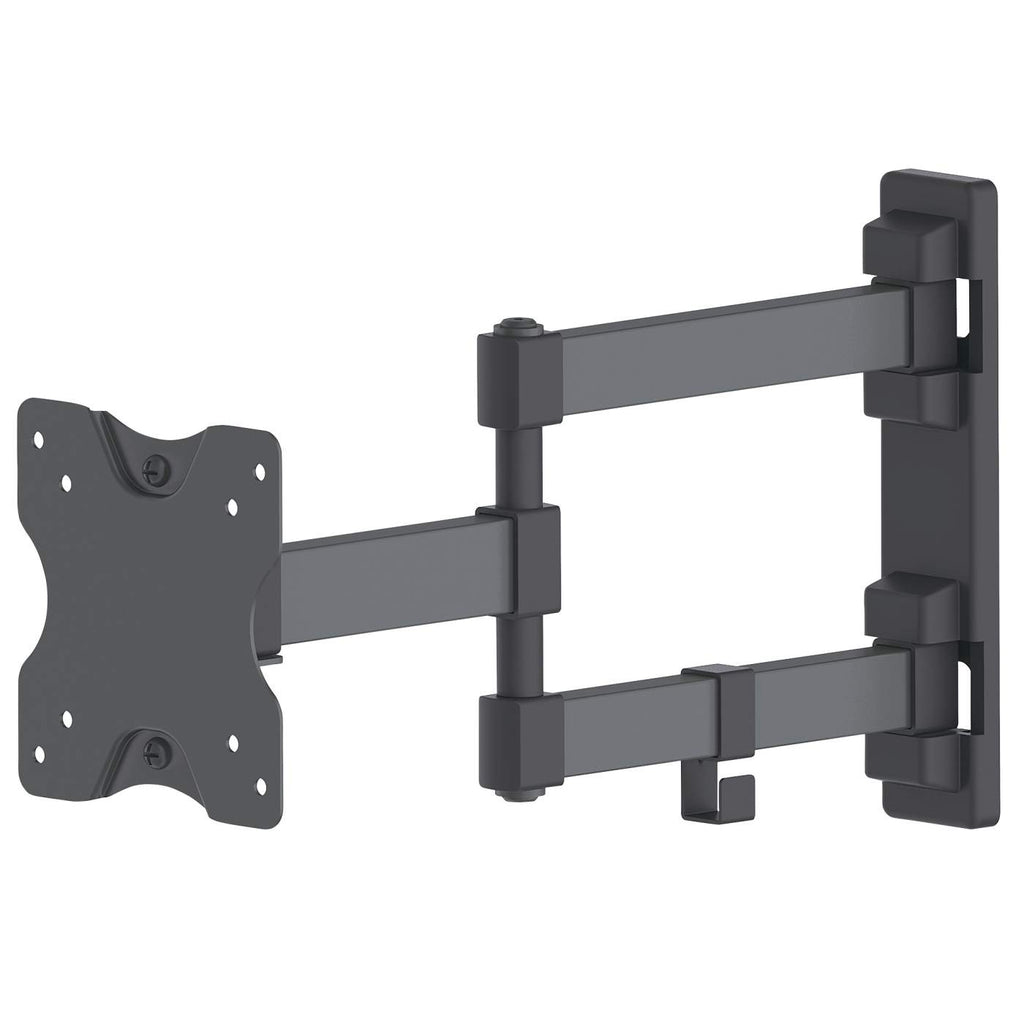 Soporte Articulado de pared para Monitor, Manhattan 461382, de 13" a 27", hasta 20kg, VESA 100x100 Max, Color Negro