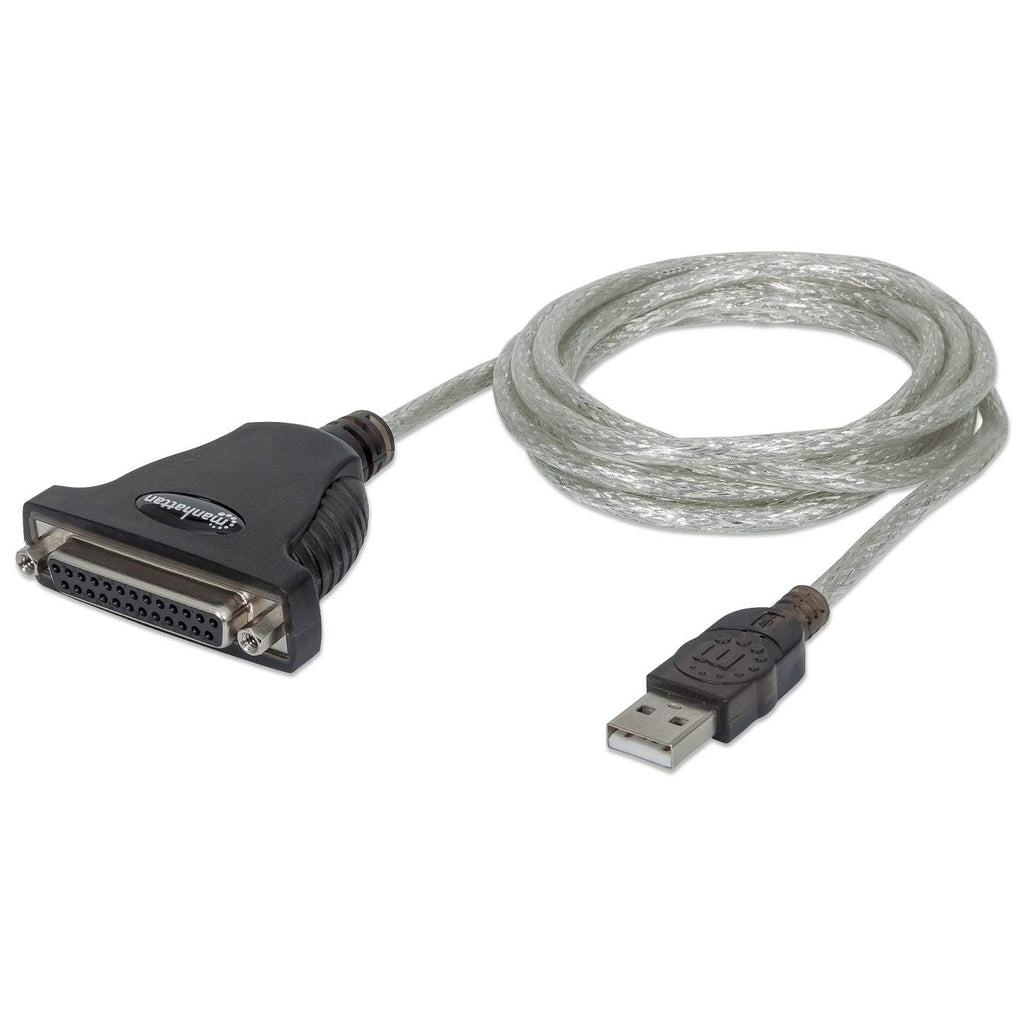 Convertidor USB a Paralelo DB25 Manhattan 336581, USB-A Macho a DB25 Hembra, 1.8m, Color Plata - imagen 4