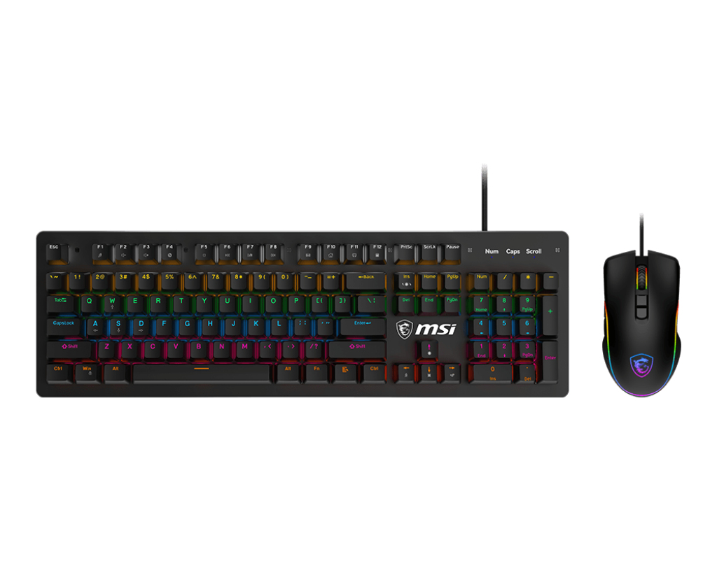 Kit teclado y mouse MSI Forge GK300