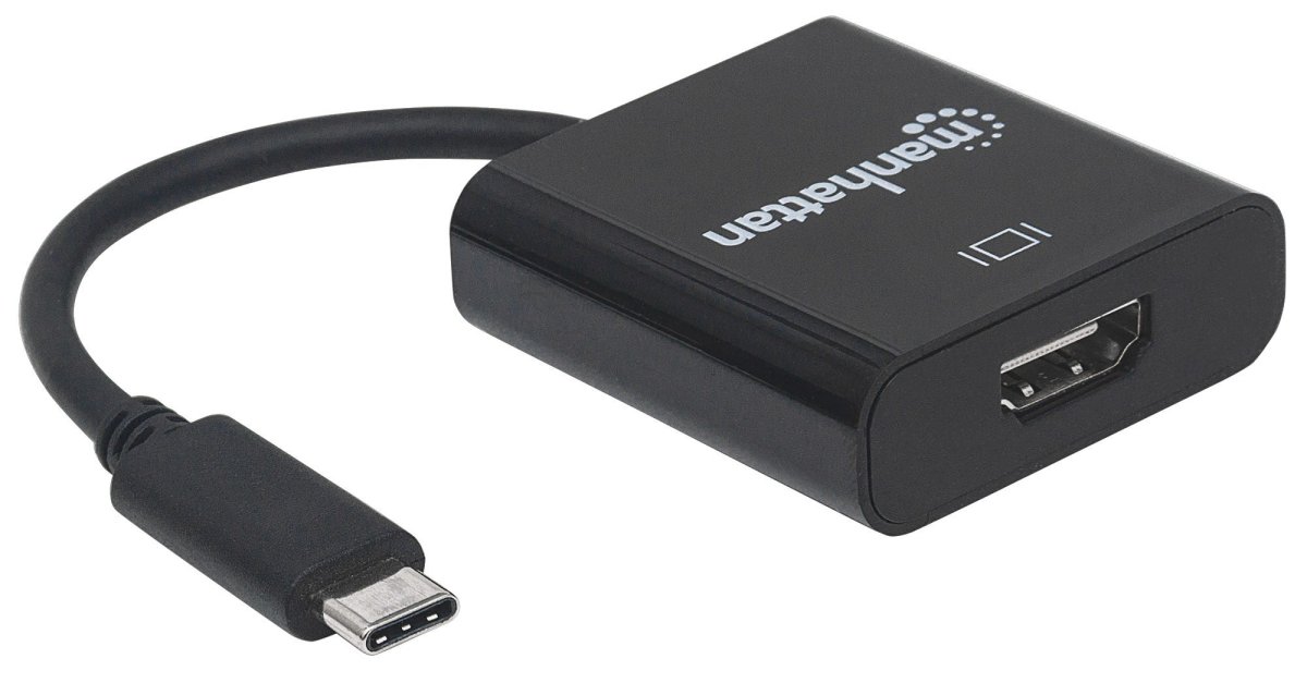 Convertidor de Video USB-C a HDMI Manhattan 151788, 4K 30Hz, Color Negro - imagen 2