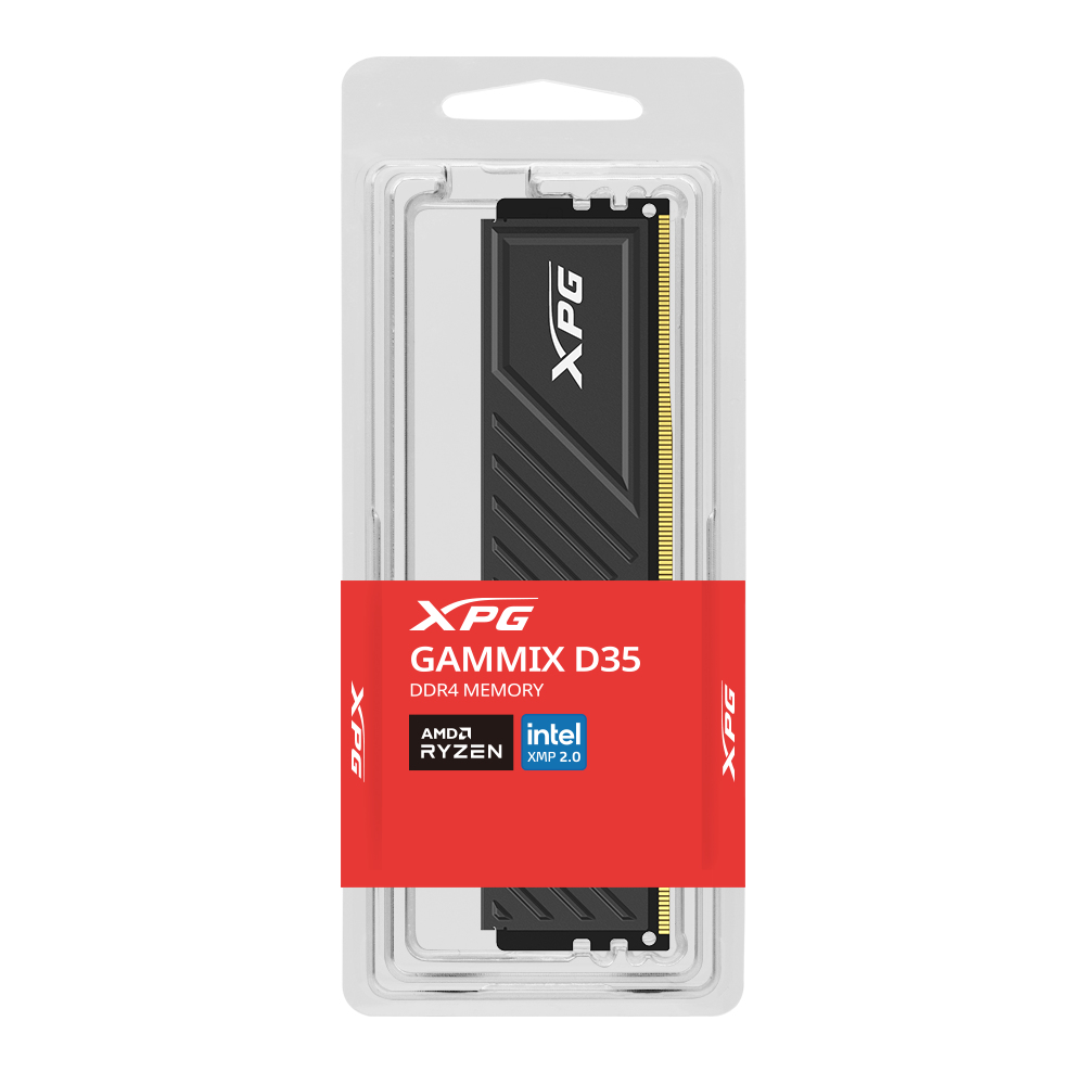 Memoria RAM DDR4 DIMM 16GB 3200MHz CL16 XPG SPECTRIX D35, Color Negro. AX4U320016G16A-SBKD35