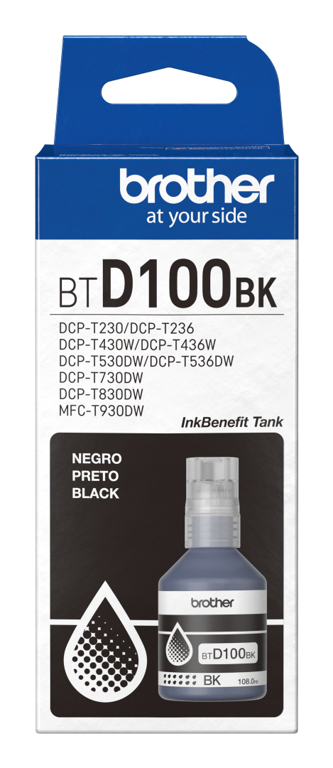 Botella Brother BTD100BK, negro, 7,500 páginas - imagen 2
