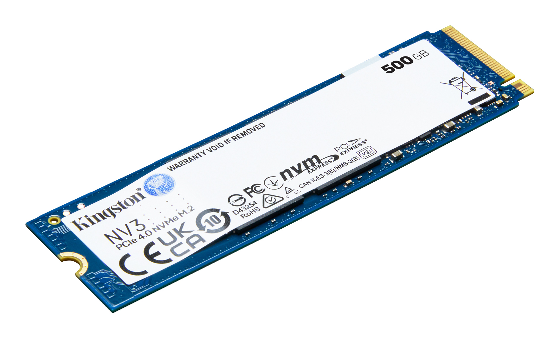 SSD M.2 NVMe PCIe 4 500GB Kingston NV3, Lectura 5000MB/s Escritura 3000MB/s. SNV3S/500G - imagen 3