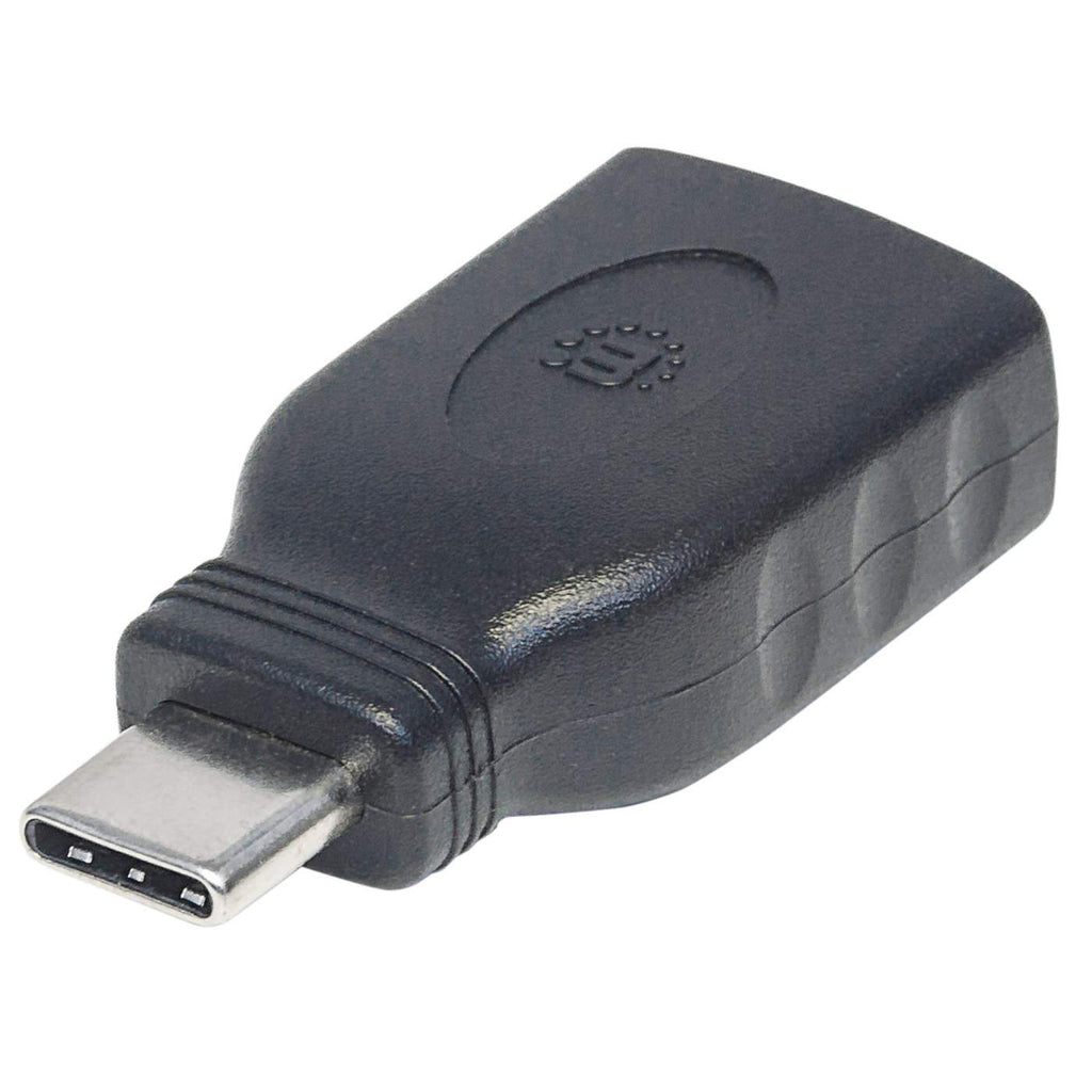 Adaptador USB-C 3.2 Gen 1 Macho a USB-A Hembra Manhattan 354646, 5Gbps, Hasta 3A, Color Negro - imagen 1