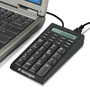 Teclado Numerico Alámbrico Kensington K72274US, Calculadora, Hub 2 USB-A, Display, Color Negro
