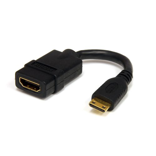 Adaptador de Video Mini HDMI a HDMI 12.5cm Startech, Hasta 4K 30Hz. HDACFM5IN