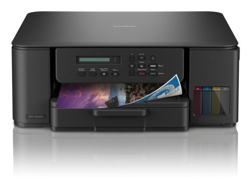 Impresora Multifuncional de Tinta Continua Brother DCPT530DW, Inalámbrica, Bandeja de Hojas superior,27 ppm,Tinta BTD100