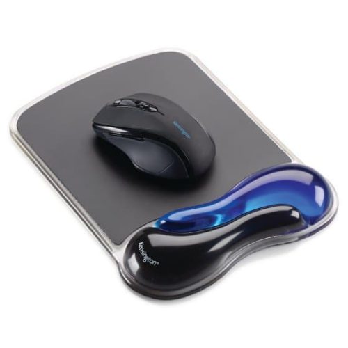 MousePad Kensington Duo Gel con Descansa Muñecas, Rigido, Negro/Azul