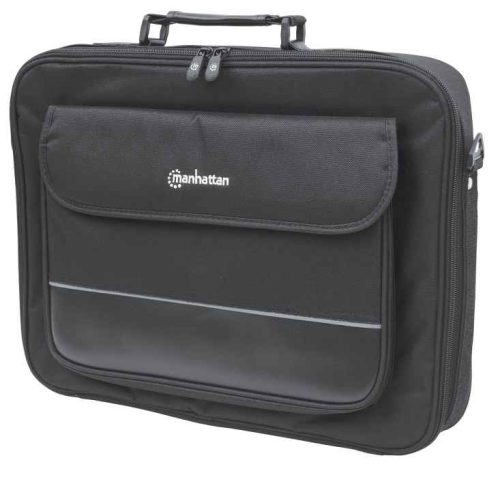 Maletín Manhattan Empire 421560, para Laptop 17", Negro, Poliéster