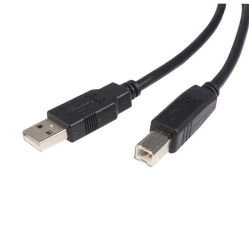 Cable USB-A 2.0 a USB-B 2.0 30cm StarTech USB2HAB1, Cubierta de Plastico, Color Negro
