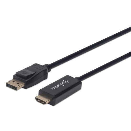 Cable de Video 1m DisplayPort a HDMI Manhattan 152662, 1080p 60Hz, Color Negro