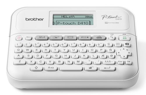ROTULADOR DE ETIQUETAS BROTHER PTD410,TECLADO QWERTY, 20MM / SEG, USB, CONEXION A PC BROTHER PTD410