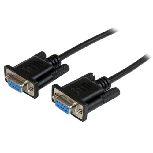 CABLE 2M NULO MODEM SERIAL RS232 DB9 HEMBRA A HEMBRA NEGRO STARTECH SCNM9FF2MBK