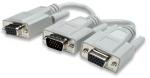 Adaptador de Video 15cm VGA a VGA x2 Manhattan. 328302