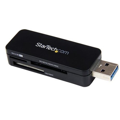 Lector USB 3.0 Super Speed Compacto de Tarjetas de Memoria Flash SD MicroSD MS para PC Mac StarTech.com FCREADMICRO3