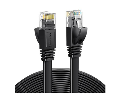 Patch Cord Cat6 1m Ugreen 50173, Cable Plano, Hasta 1000Mbps, Color Negro