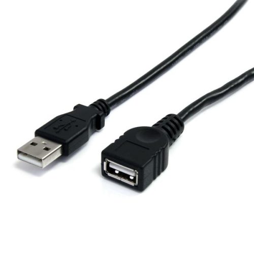 Extensión USB-A 2.0 3m Startech USBEXTAA10BK, 480Mbps Color Negro