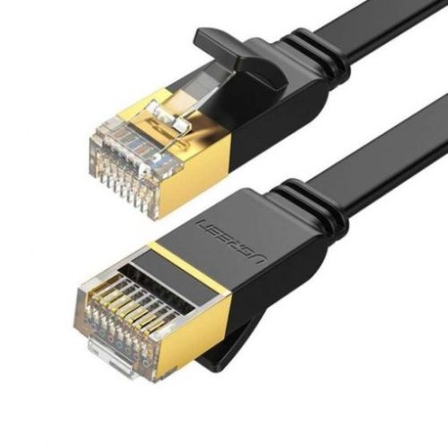 Patch Cord Cat7 8m Ugreen 11264, Cable Plano, Hasta 10Gbps, Color Negro