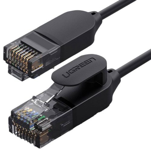 Patch Cord Cat6A 2m Ugreen 70334, Ultra Delgado, Hasta 10Gbps, Color Negro