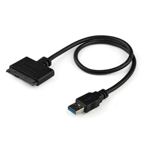 Cable Adaptador USB-A 3.0 a SATA III Startech USB3S2SAT3CB, Soporta HDD y SSD de 2.5", 50cm, Color Negro