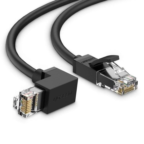 Patch Cord Cat6 2m Ugreen 30834, Angulo de 90°, Hasta 1000Mbps, Color Negro