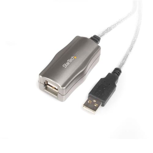 Extensión Activa USB-A 2.0 4.5m Startech USB2FAAEXT15, 480Mbps Color Plata