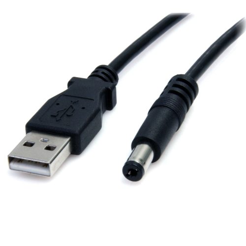 Cable USB-A a Coaxial Tipo M 5.5mm 2m Startech USB2TYPEM2M, Color Negro