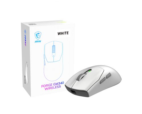 MOUSEWHITE FORGE GM340 WIRRELES MSI BLCO