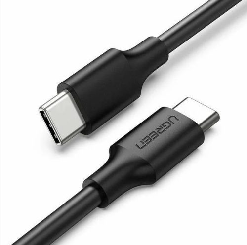 Cable de Datos y Energía USB-C a USB-C 1m Ugreen 50997, Hasta 60W, Cubierta de TPE, Color Negro