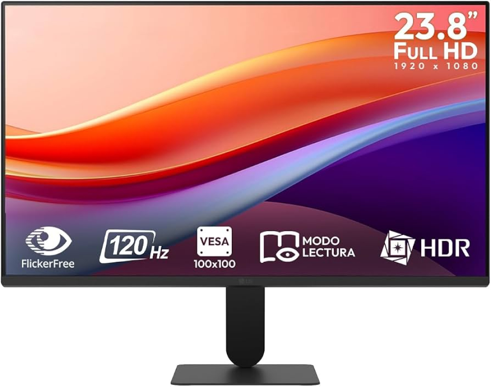 Monitor LG 24U411A LCD 23.8 pulgadas Full HD FreeSync 120Hz HDMI Negro