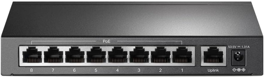 SWITCH TP-LINK TL-SF1009P - NEGRO, 8 PUERTOS 10/100 MBPS POE + 1 PUERTO 10/100MBPS, NO ADMINISTRABLE 10/100MBPS POE