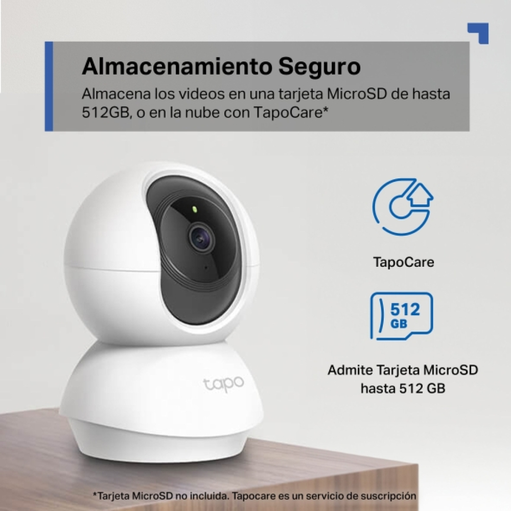 CAMARA WIFI PANORAMICA TP-LINK TAPO C200 - INTERIOR, FULL HD 1080P, 15 FPS, 4 MM