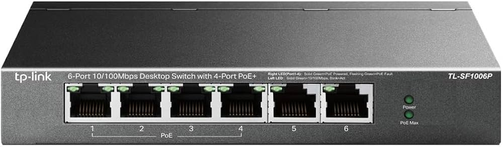 Switch de 6 puertos TL-SF1006P