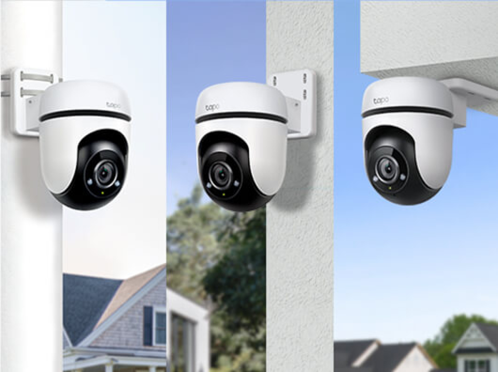 TP-Link Tapo C500, Cámara de Seguridad Wi-Fi para Exteriores, 360° FHD 1080P con Visión Nocturna, Audio Bidireccional. C