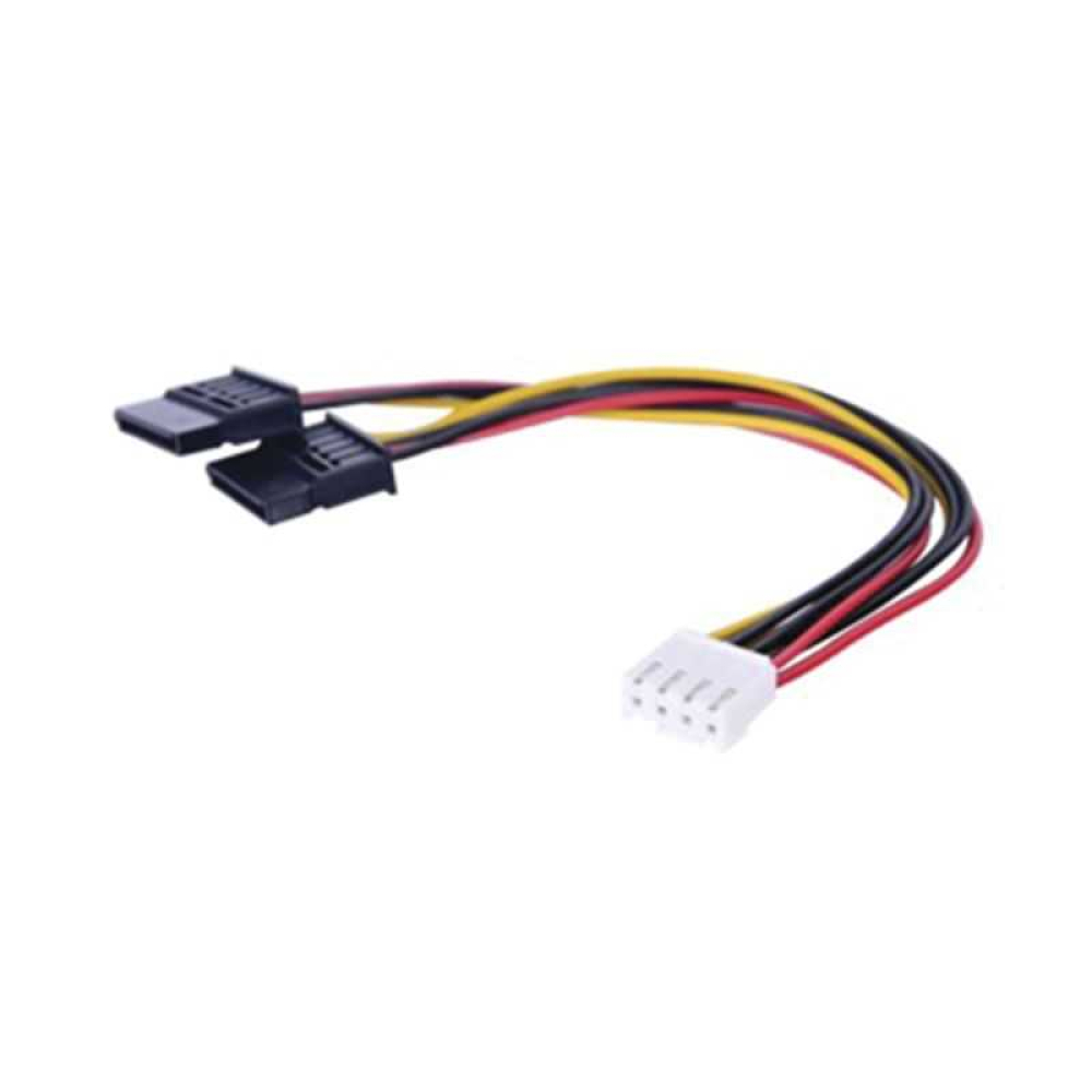 Cable Doble de Corriente SATA / Compatible con DVR's epcom / HIKVISION / 25 cms de Longitud