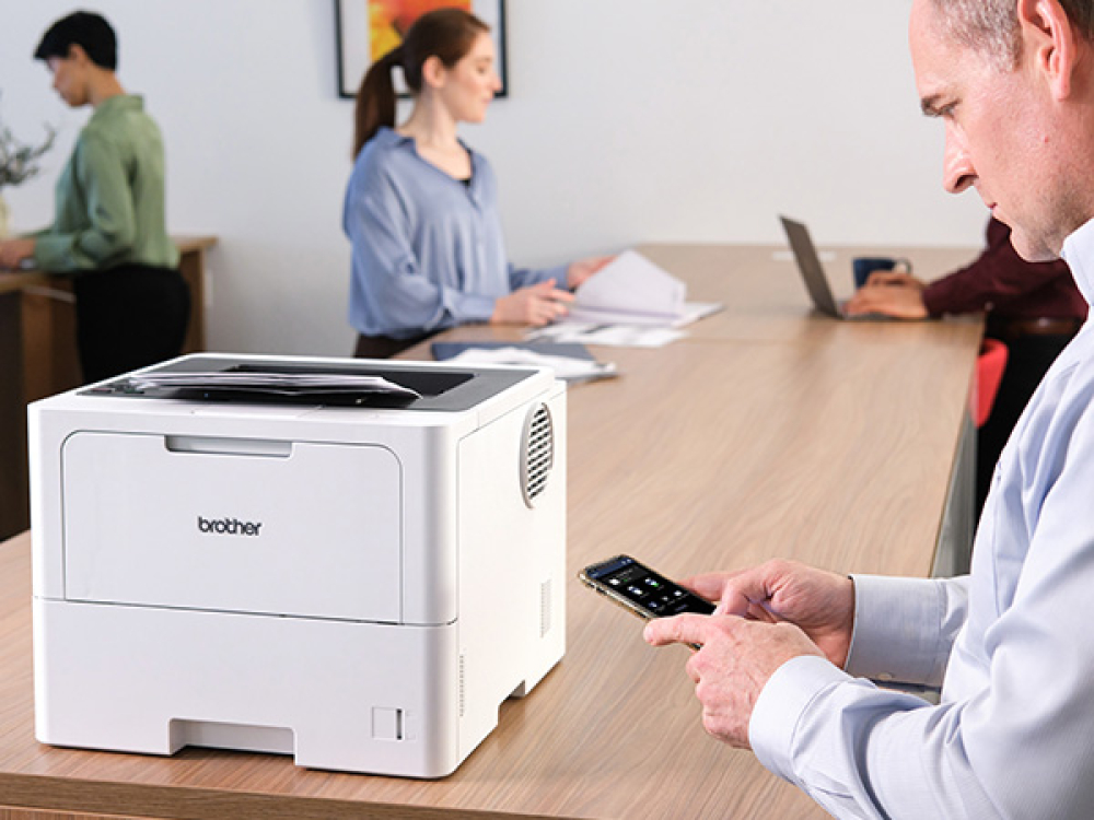Impresora Láser Monocromática Brother Valor HLL6210DW, 52 ppm, Dúplex, Gigabit Ethernet, Wifi, Tóner de hasta 18,000 pág