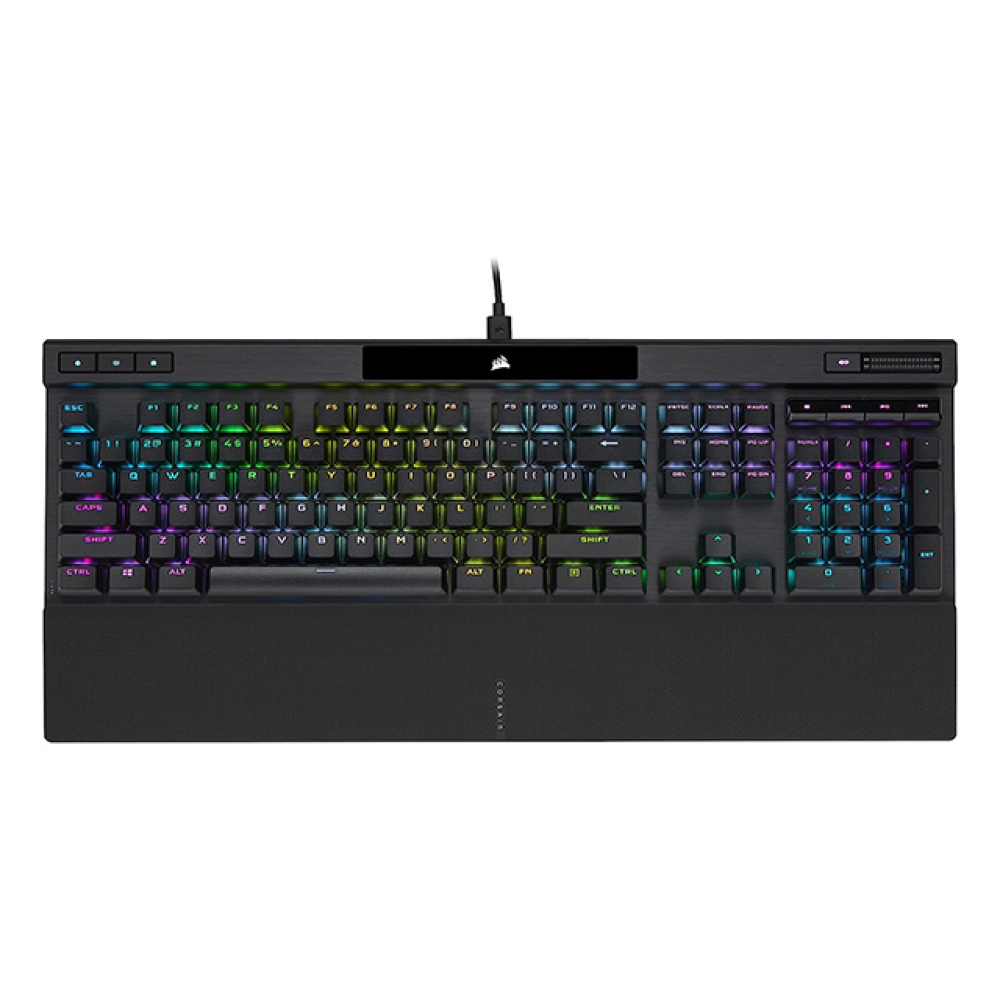 Teclado Alámbrico Corsair K70 RGB PRO, 100%, Switches Cafes, Color Negro, Ingles