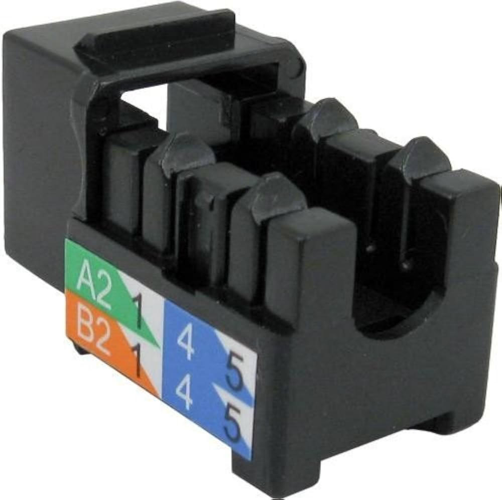 KeyStone Jack RJ45 Cat5e LOGICO KJ5214, Color Negro