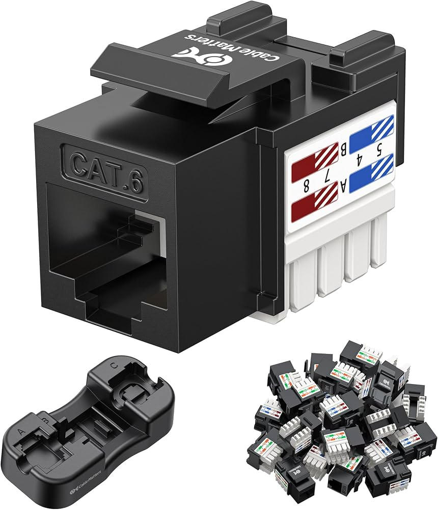 KeyStone Jack RJ45 Cat5e LOGICO KJ5214, Color Negro