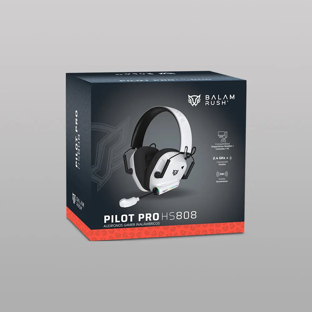 Diadema Balam Rush PILOT PRO HS808 WH