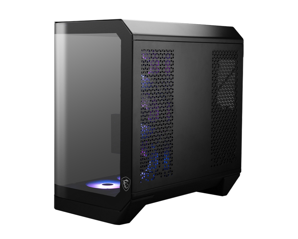 Gabinete ATX MSI MAG PANO 120R PZ, Incluye 7 Fans 120mm ARGB, Radiador 360mm Max, Color Negro - imagen 3