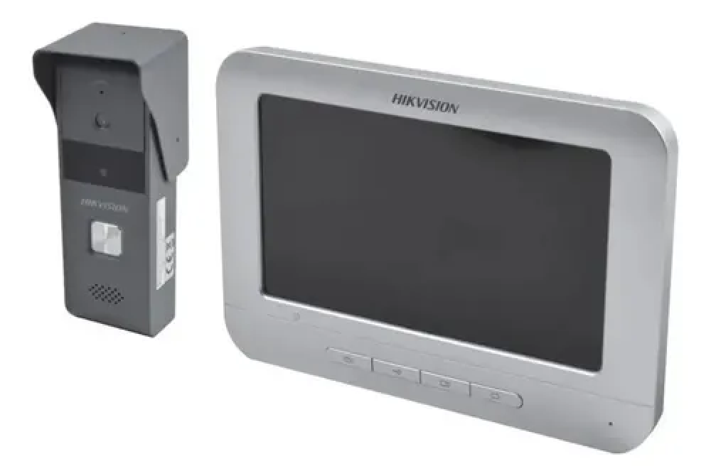 Kit Videoportero Analógico 4 Hilos Hikvision DS-KIS203, Monitor 7in DS-KH2220 + Frente DS-KB2421-IM, IR 2m, IP65 - imagen 2