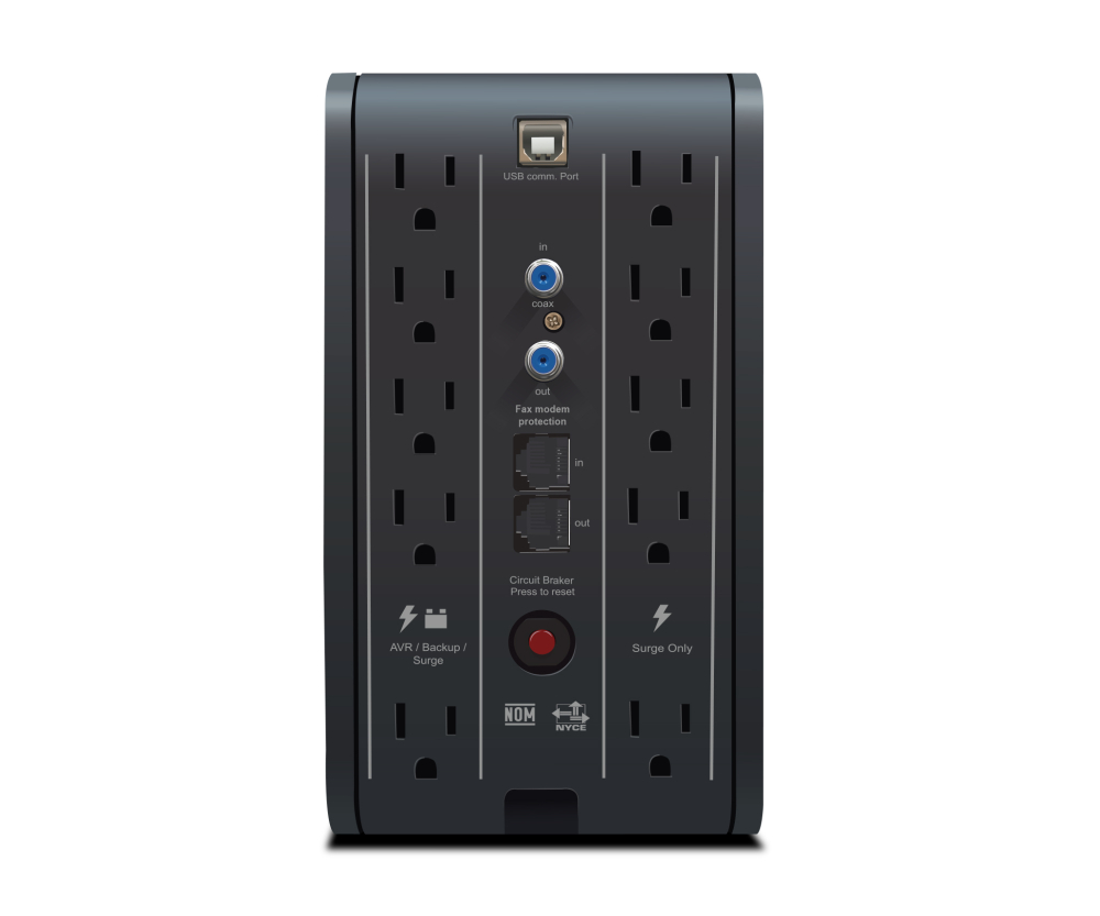 NO-BREAK CDP R-SMART 2010 - 2000 VA, 1200 W, COLOR BLANCO, HOGAR Y OFICINA, R-SMART2010 - imagen 1
