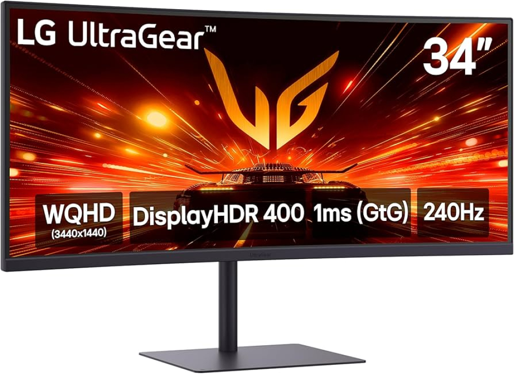 Monitor Curvo 34" 3440x1440 240Hz 1ms, LG UltraGear 34G630A-B, Panel VA 1500R, 2 HDMI + 1 DisplayPort + USB-C, FreeSync - imagen 1