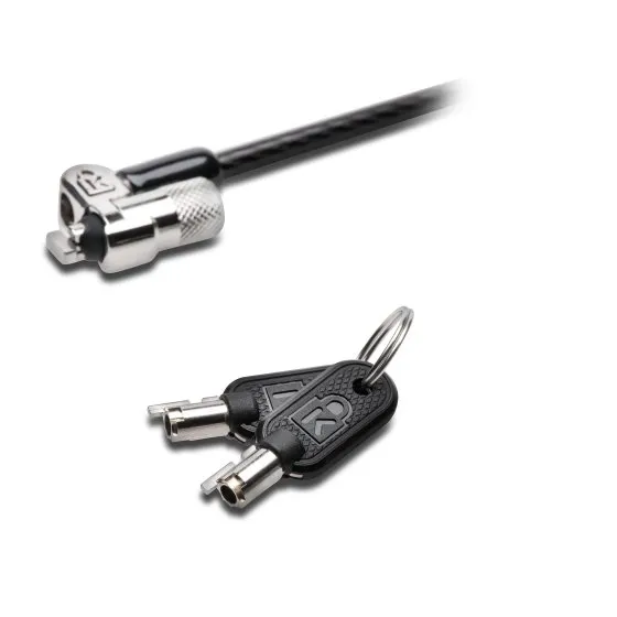 Candado para Laptop Kensington MicroSaver 2.0 K65020WW, Llave, Cable 1.8 m Acero al Carbono, Color Negro - imagen 1